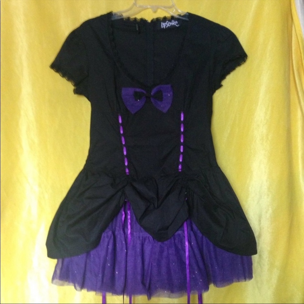 Vintage Lip Service Lolita Dress HTF Rare Size Small Adjustable Skirt